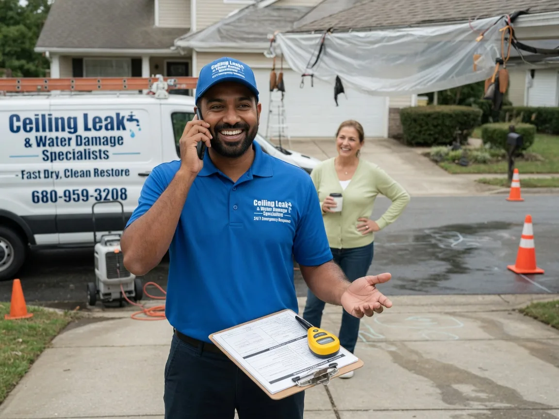 Ceiling Leak Cleanup Plymouth, NE FAQs